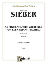 36 Eight Measure Vocalises Vocal Solo & Collections sheet music cover